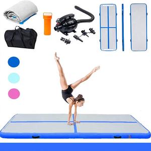 <span class=keywords><strong>Tapis</strong></span> <span class=keywords><strong>de</strong></span> gymnastique <span class=keywords><strong>gonflable</strong></span> Air Track à usage domestique avec pompe à air pour l'entraînement au yoga Cheerleading - Product Image 5