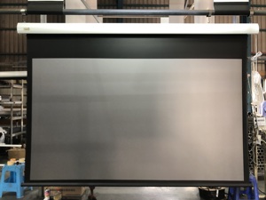 Danh Sách Mới 4K Alr Tinh Thể Màu Đen Tab-Căng Thẳng Sang Trọng Máy Chiếu Điện Màn Hình Treo Tường & Trần Cơ Giới Màn Hình Chiếu - Product Image 2