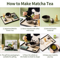 Bol à matcha en porcelaine fine fait main Estick, style japonais, accessoires de thé, ensemble portable pour café et thé à bulles sèches