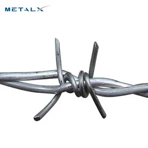 Cheap galvanized security 400m per roll high tensile barbed wire with fence panel for sale in kenya market