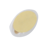 Lot de 5 crochets muraux adhésifs ovales blancs en PS, sans trace, sans perçage, pour camping-car, dortoir, maison, 39mm*28mm