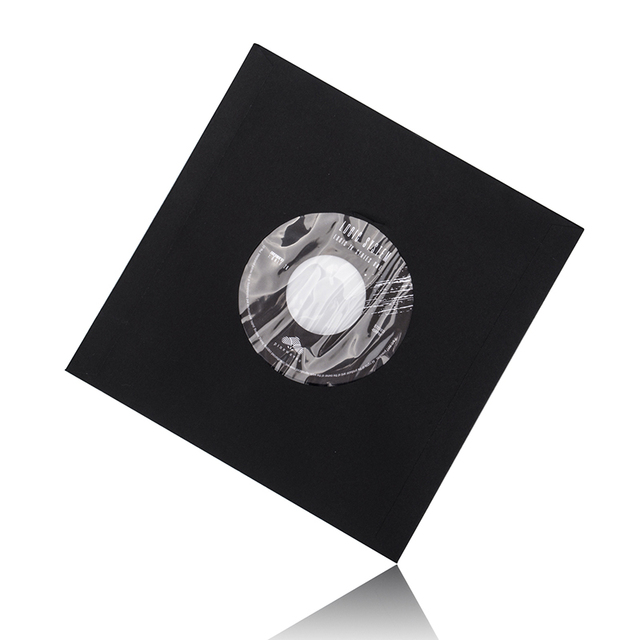 7-inch 12 Inch CD Case, Black Color CD/DVD Case, Car Music Disc Black Vinyl Record protection case