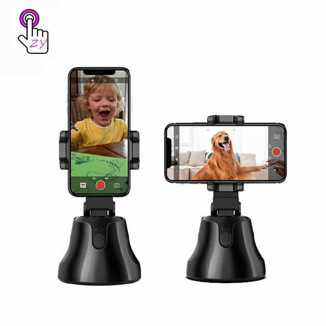 Wholesale 360 Rotation Auto Tracking Making Photo and Video Tripod Selfie Stick Smart Gimbal Stabilizer Phone Holder