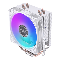 Pendingin CPU RGB LOVINGCOOL Custom 120mm 4 Pipa Panas Tembaga Sirip Kepadatan Tinggi untuk Sistem Gaming PC OEM Pesanan Grosir