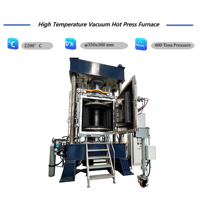 Four de pressage à chaud industriel à haute pression pour traitement thermique des plaques en nitrure d'aluminium et des poudres céramiques, avec contrôle PLC programmable