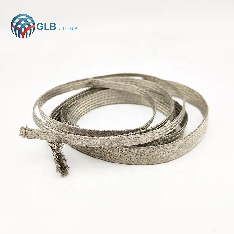 5mm2 10AWG 45A copper braided hose flat tinned copper braid wire 3m tape