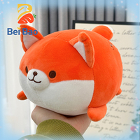 Peluche Renard Orange Mignon et Mollusque de 8 Pouces, Vente en Gros, Logo Personnalisé, Jouet en Peluche Doux en Stock