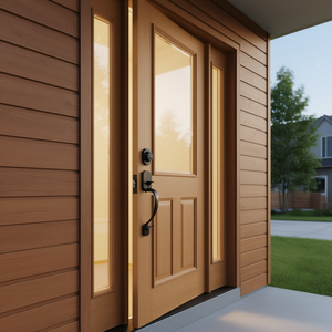 Juego de Manijas de Puerta Delantera VSVOR en Negro Mate, Cilindro Único, Espaciado de Orificios Ajustable, Cerradura de Seguridad para Puertas Izquierdas y Derechas - Product Image 2