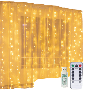 3x3m IP65 Waterproof Curtain Garland on <b>Window</b> USB Powered Dimmable Fairy <b>Lights</b> Festoon Remote New Year LED Christmas Decor - Product Image 1