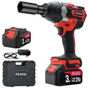 Hot Selling High Torque 21V Battery Impact Power Wrench Electric Cordless Power Wrenches with 600NM Power Torque