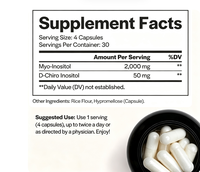 Capsules végétaliennes de Myo-Inositol et D-Chiro-Inositol à marque privée OEM/ODM pour l'équilibre hormonal – Complément alimentaire certifié GMP
