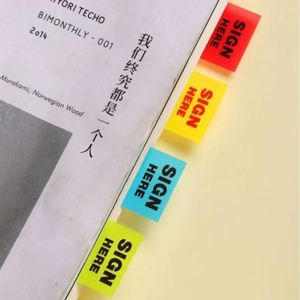 Multicolor Self-Adhesive Fluorescent Sticky Notes Memo Pads-Index Page Markers Colorful <b>Bookmarks</b> for Students Office Supplies - Product Image 6