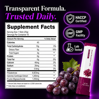 Bâtonnets de gelée pour la santé intestinale et le transit, fibres alimentaires 1200mg Garcinia Cambogia, marque privée
