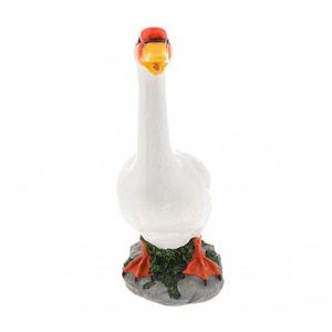 Décoration de jardin amusante en forme d'oie avec vêtements amovibles – Sculpture animale créative pour la décoration de Noël, d'Halloween et saisonnière - Product Image 2