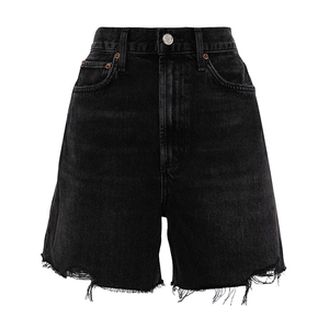 Bermuda <span class=keywords><strong>noir</strong></span> personnalisé <span class=keywords><strong>short</strong></span> <span class=keywords><strong>en</strong></span> <span class=keywords><strong>jean</strong></span> <span class=keywords><strong>taille</strong></span> <span class=keywords><strong>haute</strong></span> pour femmes décontracté Sexy Vintage Street Wear ourlet brut finition détruite lavage classique - Product Image 1