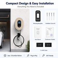 Borne de recharge murale rapide pour véhicules électriques 7 kW 32 A GB/T, station de charge pour voitures électriques, borne de recharge murale EV 7 kW