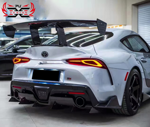 กันชนคาร์บอนไฟเบอร์แผ่นกระจายแสงด้านหลังสำหรับ Toyota Supra A90 A91 MK5สไตล์ VRS อุปกรณ์ตกแต่งรถยนต์ - Product Image 4