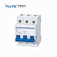 Disjoncteur miniature YEB1-63 interrupteur d'air domestique DC 1P 2P 3P 4P 6A 10A 20A 25A 32A 100A 125A MCB