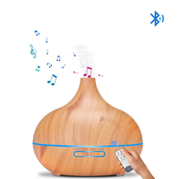 500ML Mini Portable Sans Fil BT Haut-Parleur Diffuseur D'huile À Ultrasons pour Maison Hôtel Bébé Chambre Usage Extérieur