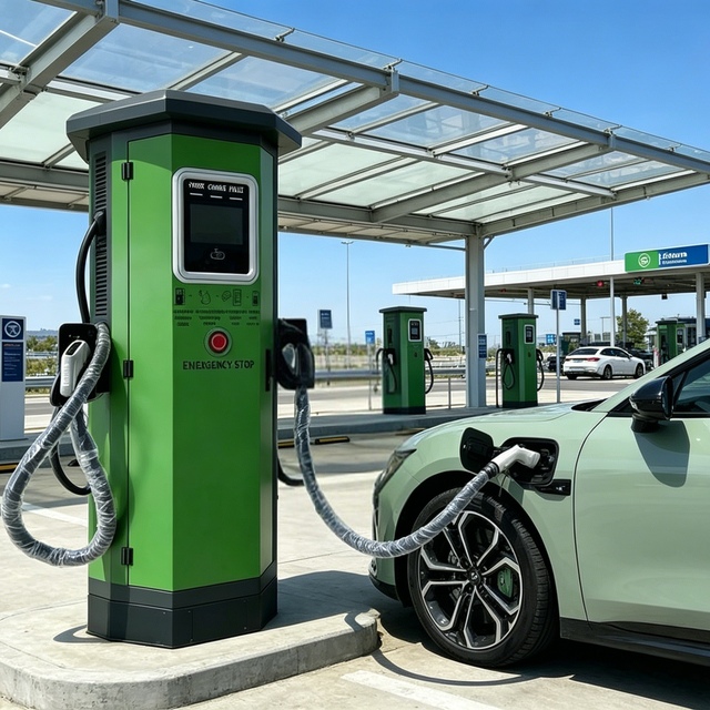 DC Fast EV Charging Station with 160kW Power Multi-Interface (CCS1/CCS2/CHAdeMO/Tesla/GB/T) Home & Commercial Use