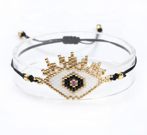 Moyamiya bunt Miyuki böse Augen-Armband ethnische Samenperlen handgewebt türkisches Pulsera mujer zubehör - Product Image 2