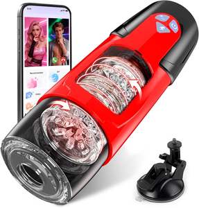APP Kontrollü Elektrikli Mastürbatör Penis Pompası Eğitici Cep Vajinası İtici Döner Erkek Mastürbasyon Aleti Vakumlu Tabanlı - Product Image 1