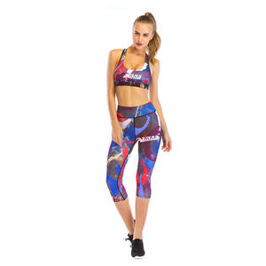 Costume de Yoga par Sublimation pour femmes, vêtements actifs, respirant, de gymnastique, livraison gratuite - Product Image 6