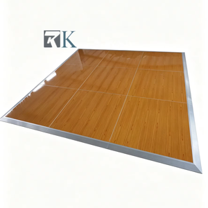 Dance Floor Portable Party Wedding Event Flooring with Plywood <b>Platform</b> Aluminum Edging - Product Image 1
