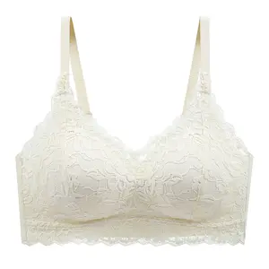 Soft Cotton Embroider Skin Bra Size 32 -1 Pcs