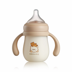 Vente Chaude <span class=keywords><strong>Biberon</strong></span> Nouveau-Né avec Paille Gobelet en Silicone Anti-Coliques <span class=keywords><strong>Tétine</strong></span> pour Bébé École Maternelle et Produits pour la Maman - Product Image 2