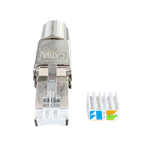 Cáp mạng nhà sản xuất UTP RJ45 RG45 Ethernet Pass 8P8C đầu nối mô-đun Cat6 Cat6a RJ45 mạ vàng kiểu đấu dây 3U - Product Image 5