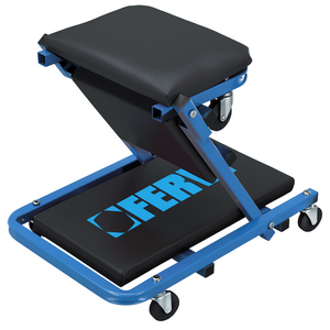 Fervi 2 In 1 Undercar <b>Stool</b> Cart With Wheels And <b>Adjustable</b> <b>Height</b> For Mechanic Use - Product Image 2