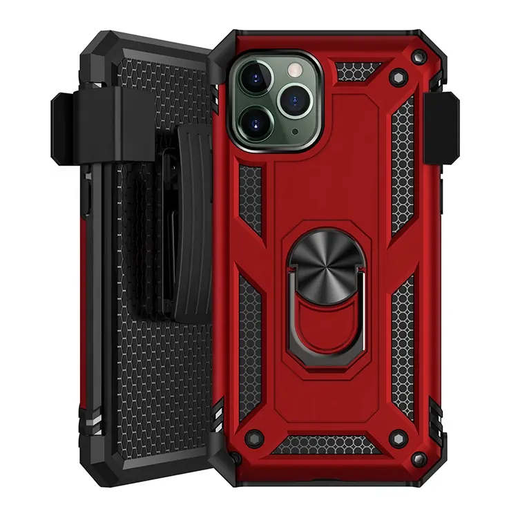 Bumper Shockproof Armor Case for IPhone 14 13 12 11 Pro XS Max X XR 14 Plus SE Car Holder Phone Rugged Magnetic Ring Cover