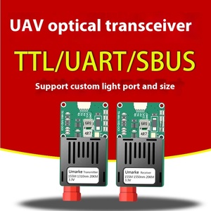 Transceptor óptico TTL de fibra óptica de vídeo de 1 vía y 2 vías dedicado <span class=keywords><strong>SC</strong></span> <span class=keywords><strong>IP</strong></span> para UAV SBUS Sky Ground End medios integrados WiFi FTTH - Product Image 2