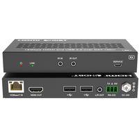 4K UHD HDMI USB C HDBaseT2.0 Extensor bidireccional IR EDID 24V POC para sistema de cine en casa