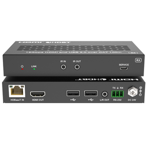4K UHD HDMI USB C hdbaset2.0 <span class=keywords><strong>Extender</strong></span> Bi-directional <span class=keywords><strong>IR</strong></span> RS-232 EDID 24V PoC cho nhà Rạp hệ thống - Product Image 4