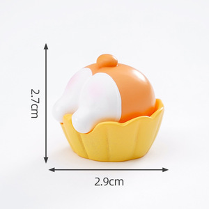 Mignonnes figurines d'animaux (Corgi et cochon) pour gâteaux, jouets alimentaires, accessoires de décoration DIY, petits ornements pour voiture et bureau - Product Image 6