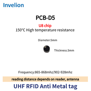 Araçlar/depo takip yönetimi için yüksek dirençli su geçirmez RFID etiketi Anti Metal UHF RFID mikro Metal etiketi - Product Image 4