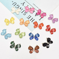 Rectangle en alliage Eco-friendly Flatback Buttons Crystal Rhinestone Jewelry Accessories DIY Materials Wholesale