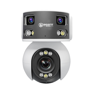 5倍ズーム パノラマビュー 超広角 顔認識 人間追跡 3レンズ PTZ Wifiカメラ - Product Image 1