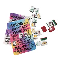 Mélangeur de cartes de Mahjong personnalisé avec impression UV, motif graffiti, forme festonnée, pour tuiles de Mahjong