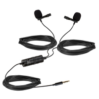 Micrófono de Condensador Omnidireccional BY-M1 con Cable para Auriculares, para Teléfono Inteligente y DSLR, con Cancelación de Ruido, Material Metálico