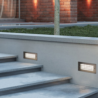 Luminaire LED encastré en aluminium IP65 pour marches d'escalier, couloirs d'hôtel, murs, clôtures de jardin et terrasses