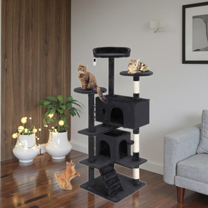 Menara kucing Multi-Level tahan lama kucing menggaruk <span class=keywords><strong>Post</strong></span> nyaman melompat Platform menghemat ruang dalam ruangan kucing Kondominium mebel Playhouse - Product Image 4