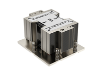 Refroidisseur de processeur de serveur COOLSERVER SP7 2US87, 5 caloducs, base en cuivre, deux ventilateurs PWM à roulement à billes, TDP 400W pour boîtier d'ordinateur