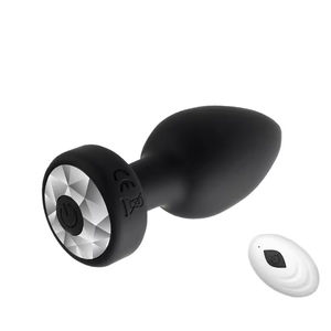 Tapón Anal con Control Remoto Inalámbrico, 10 Frecuencias de Vibración, Material de Silicona, Juguete Sexual para Mujeres, Diversión SM - Product Image 1