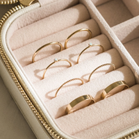 Fabrik direkt Verkauf 925 Sterling Silber 18 Karat vergoldeten Schmuck Pure Gold Ring für Frauen