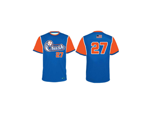 Maillots de baseball personnalisés sublimés à col rond en polyester respirant - Product Image 2