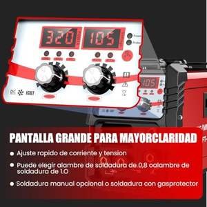 Портативный 275A 110V микро провод сварщик 3-в-1 Многофункциональный MIG + MMA + TIG машина с ЖК-цифровым дисплеем - Product Image 2