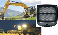 ECE R10 12 36V Off Road Light Square Antivibración 50W 70W Foodlight Heavy Duty Truck LED Luz de trabajo para la industria minera SUV